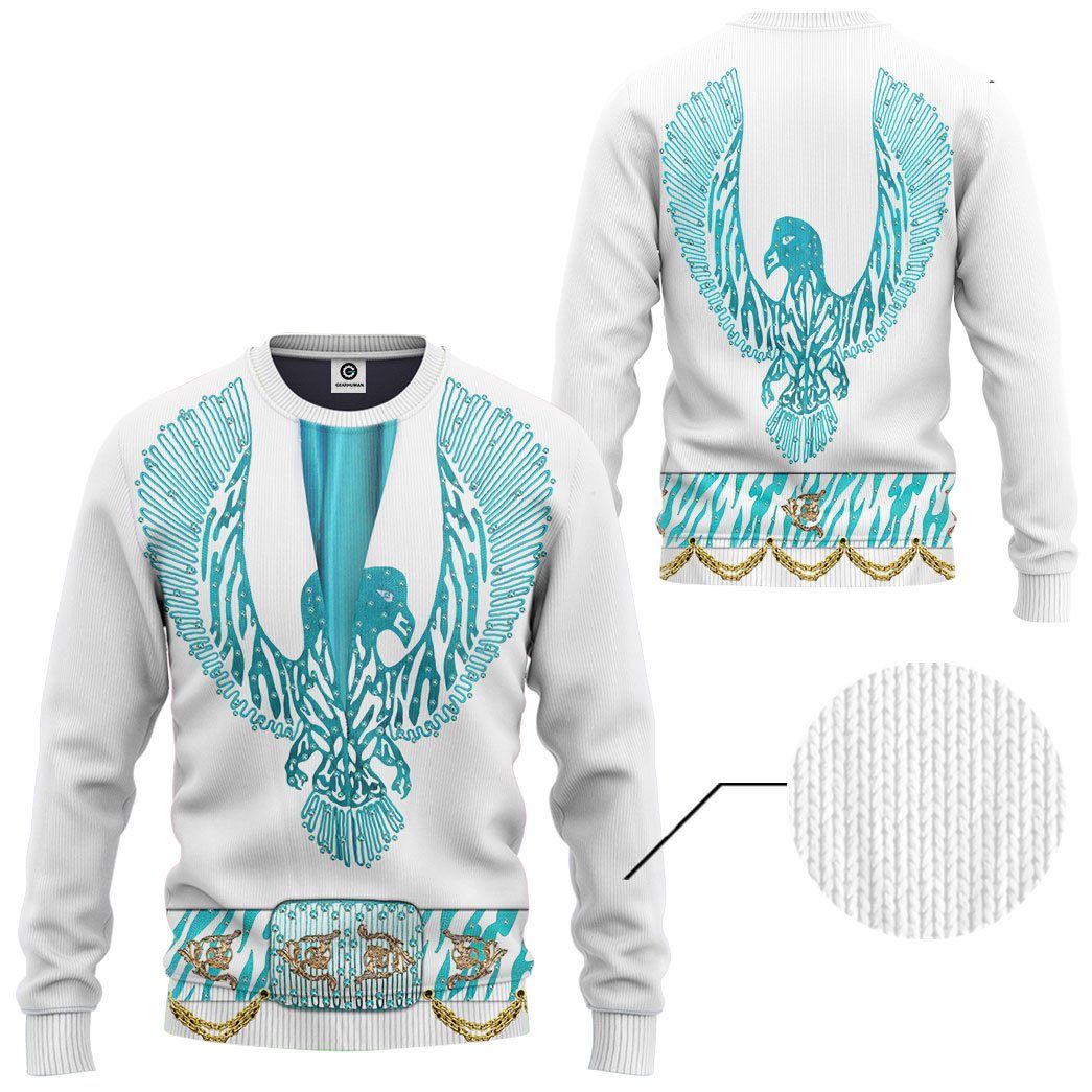 GearhumanS 3D ELV PRL Phoenix Turquoise Jumpsuit Custom Tshirt Hoodie Apparel GW11062112 3D Apparel 