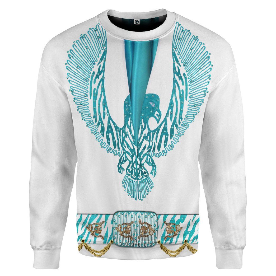 GearhumanS 3D ELV PRL Phoenix Turquoise Jumpsuit Custom Tshirt Hoodie Apparel GW11062112 3D Apparel 