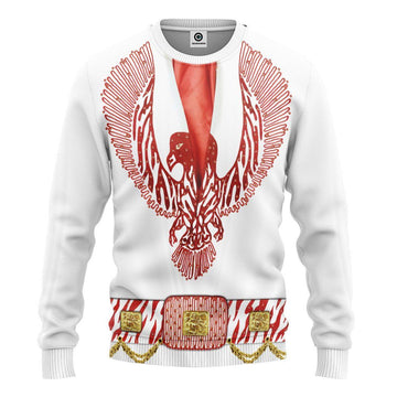 Gearhumans 3D ELV PRL Red Phoenix Jumpsuit Custom Tshirt Hoodie Apparel