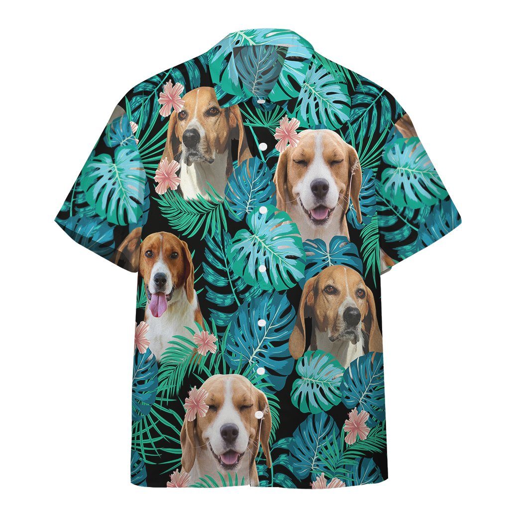 Gearhumans 3D English Foxhound Dog Summer Custom GW19052116 Hawai Shirt Short Sleeve Shirt S 