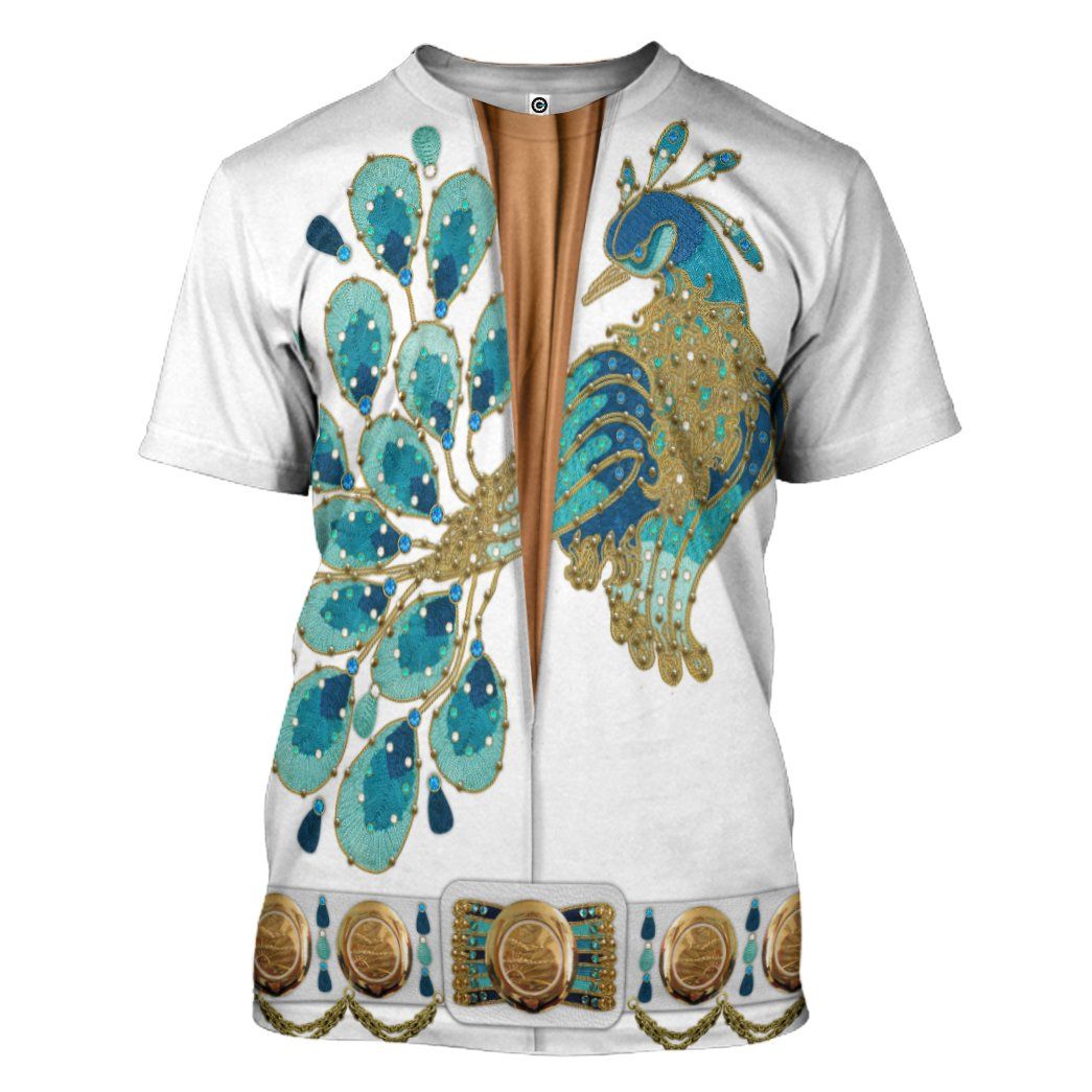 Gearhumans 3D EVL PRL Peacock Jumpsuit Custom Tshirt Hoodie Apparel GW11062114 3D Apparel T-Shirt S 