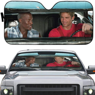 Gearhumans 3D Fast And Furious Custom Car Auto Sunshade