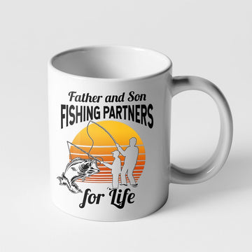 Gearhumans 3D Father And Son Fishing Partners For Life Mug ZK2005211 Mug 11oz 
