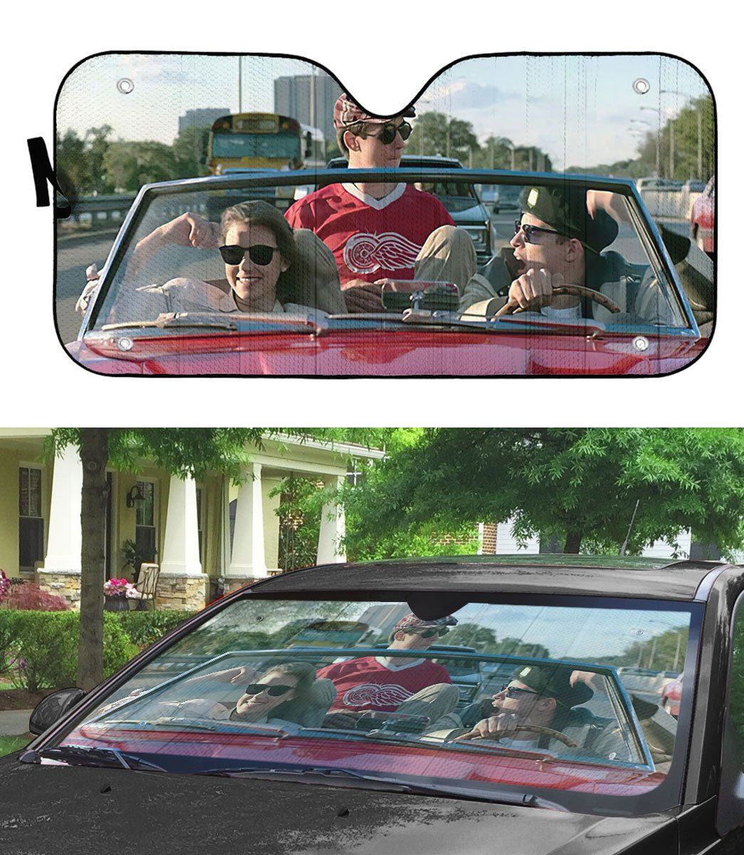 Gearhumans 3D Ferris Buellers Day Off Car Auto Sunshade GS2804215 Auto Sunshade 