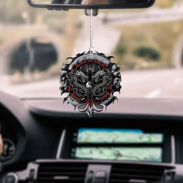 Gearhumans 3D Fighting Dragon Tiger Car Hanging