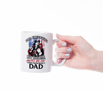 Gearhumans 3D Fire Fighter Dad Tumbler ZK1205216 Mug 