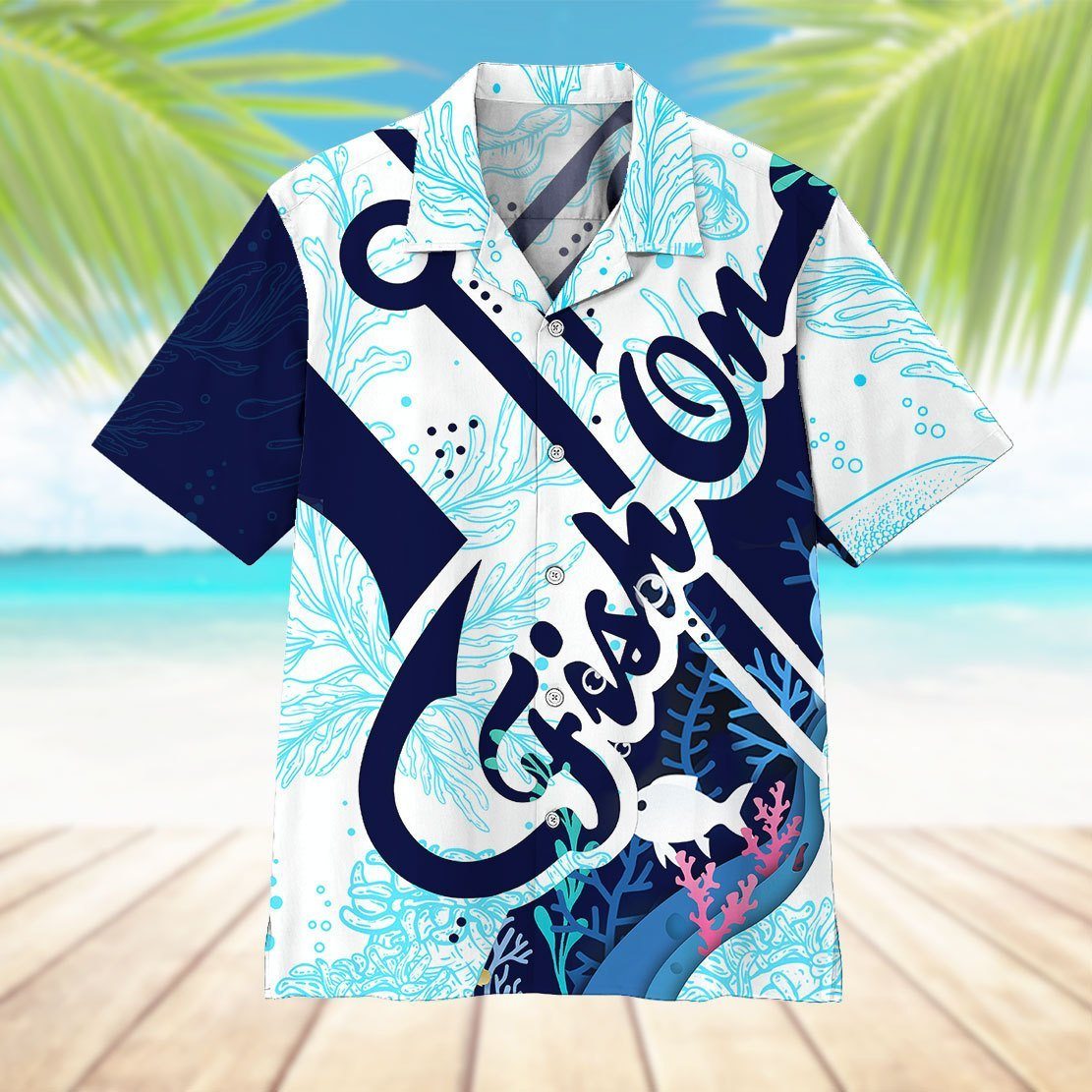 Gearhumans 3D Carp Fishing Hawaii Shirt, Short Sleeve Shirt / S Short Sleeve Short, Hawaiian Shirts for Men