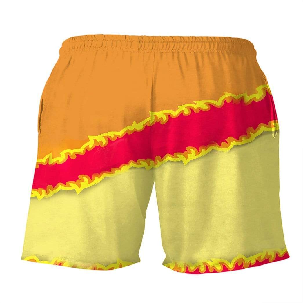 Gearhumans 3D Flaming Hot Cheetos Custom Beach Shorts swim trunks men GS28075 Men Shorts