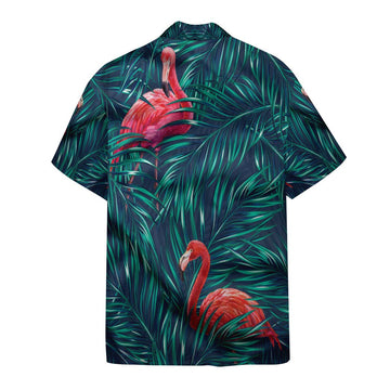 Gearhumans 3D Flamingo Tropical Custom Hawaii Shirt