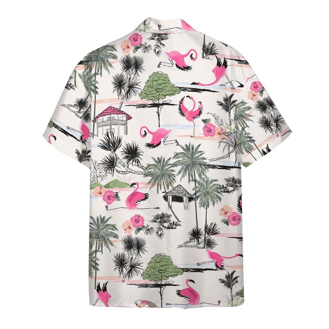 Gearhumans 3D Flamingo Yoga Hawaii Shirt ZZ0705211 Hawai Shirt 