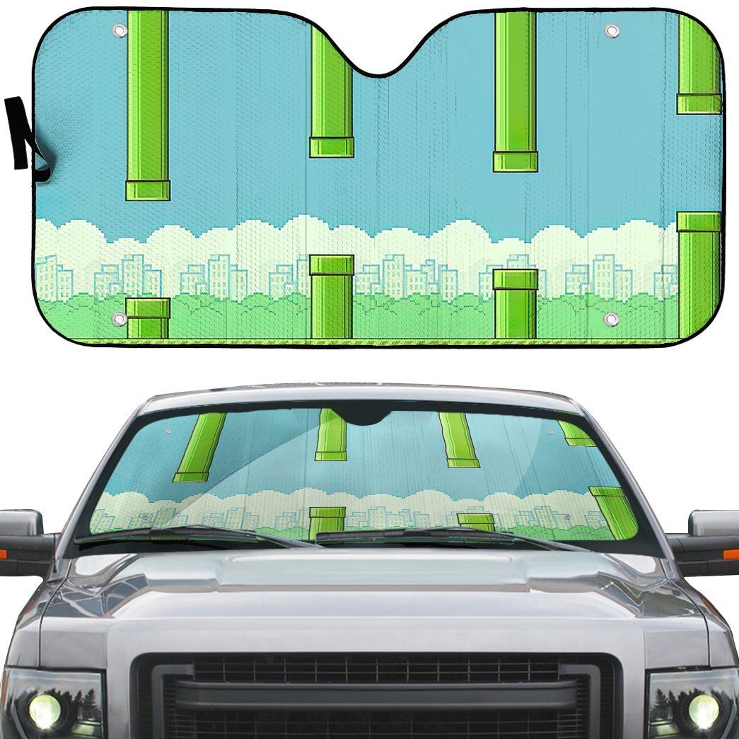 Gearhumans 3D Flappy Bird Daytime Auto Sunshade ZK0605215 Auto Sunshade 