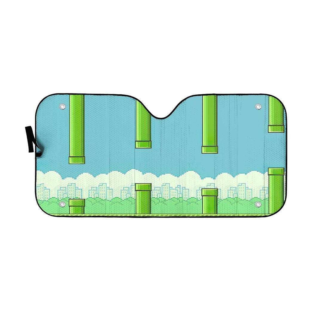 Gearhumans 3D Flappy Bird Daytime Auto Sunshade ZK0605215 Auto Sunshade 57''x27.5'' 