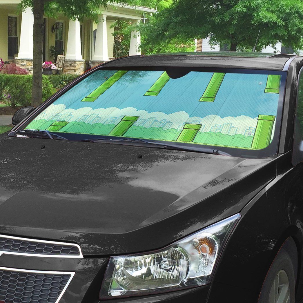 Gearhumans 3D Flappy Bird Daytime Auto Sunshade ZK0605215 Auto Sunshade 