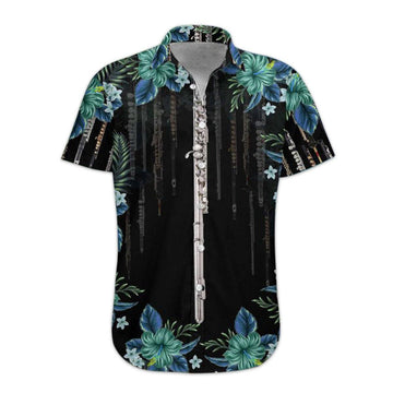 Gearhumans 3D Flute Hawaii Shirt hawaii Short Sleeve Shirt S