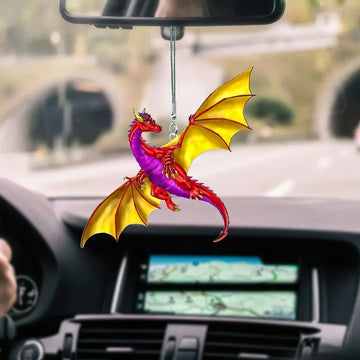 Gearhumans 3D Flying Colorful Dragon Car Hanging