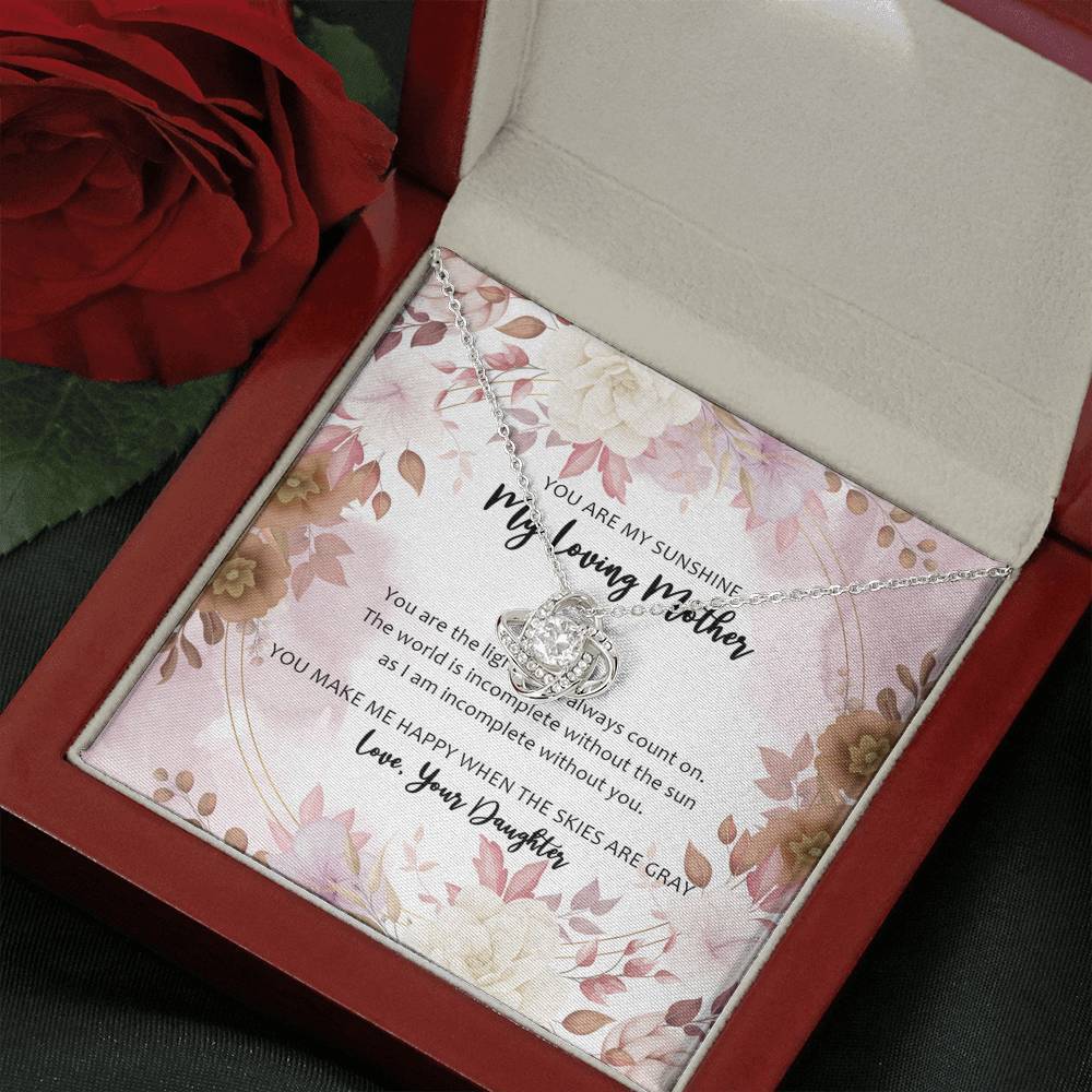 Gearhumans 3D For My Bonus Mom Happy Mothers Day Love Knot Necklace GO260421 ShineOn Fulfillment Mahogany Style Luxury Box 