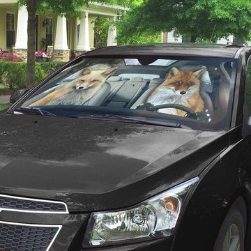 Gearhumans 3D Fox Custom Car Auto Sunshade