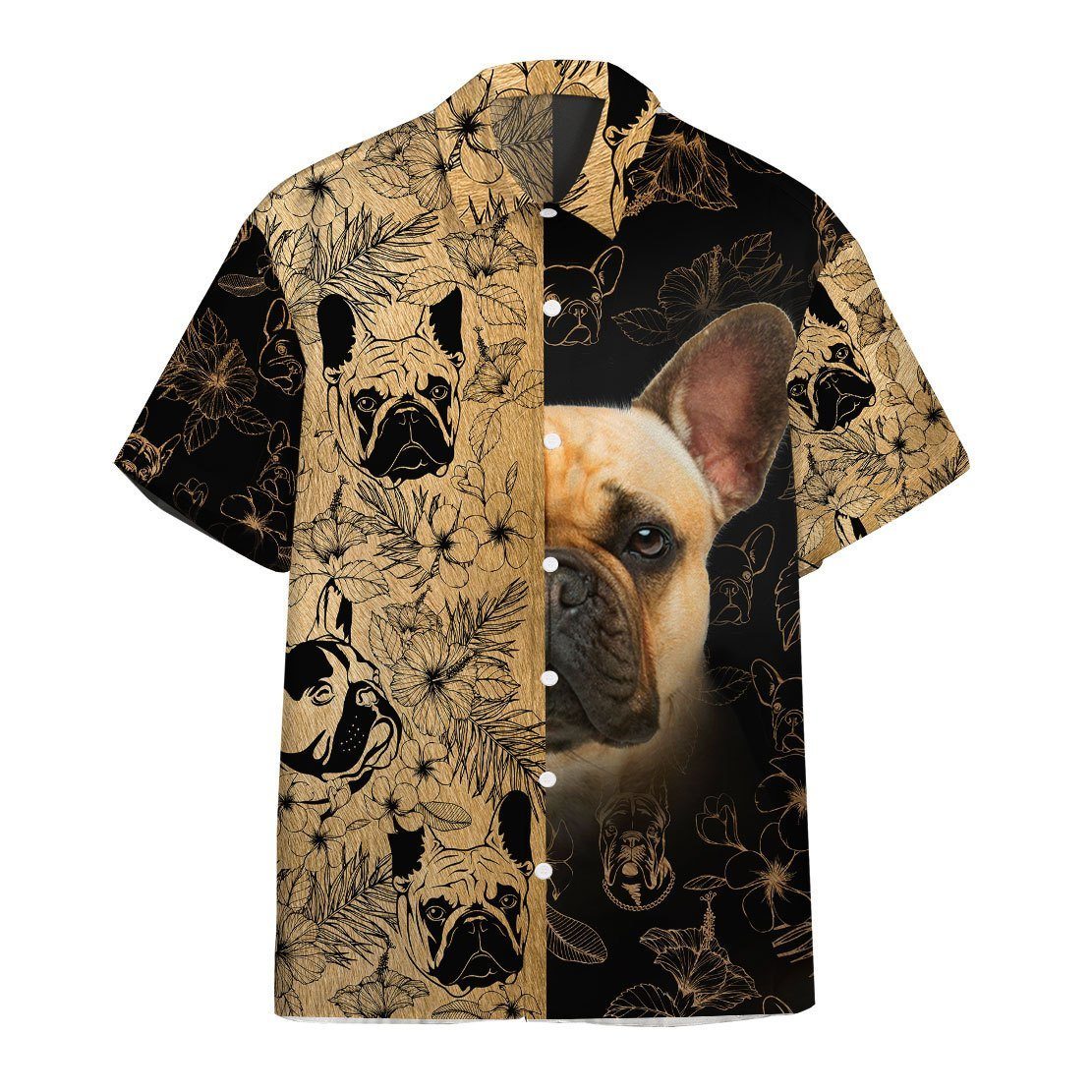 Gearhumans 3D French Bulldog Hawaii shirt ZZ29031 Hawai Shirt Short Sleeve Shirt S 