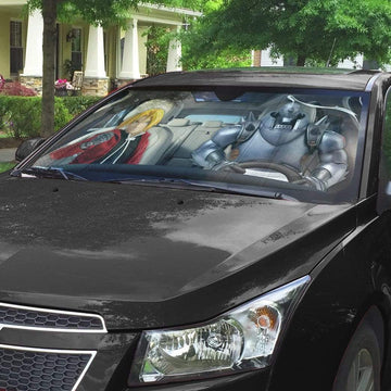 Gearhumans 3D Fullmetal Alchemist Custom Car Auto Sunshade