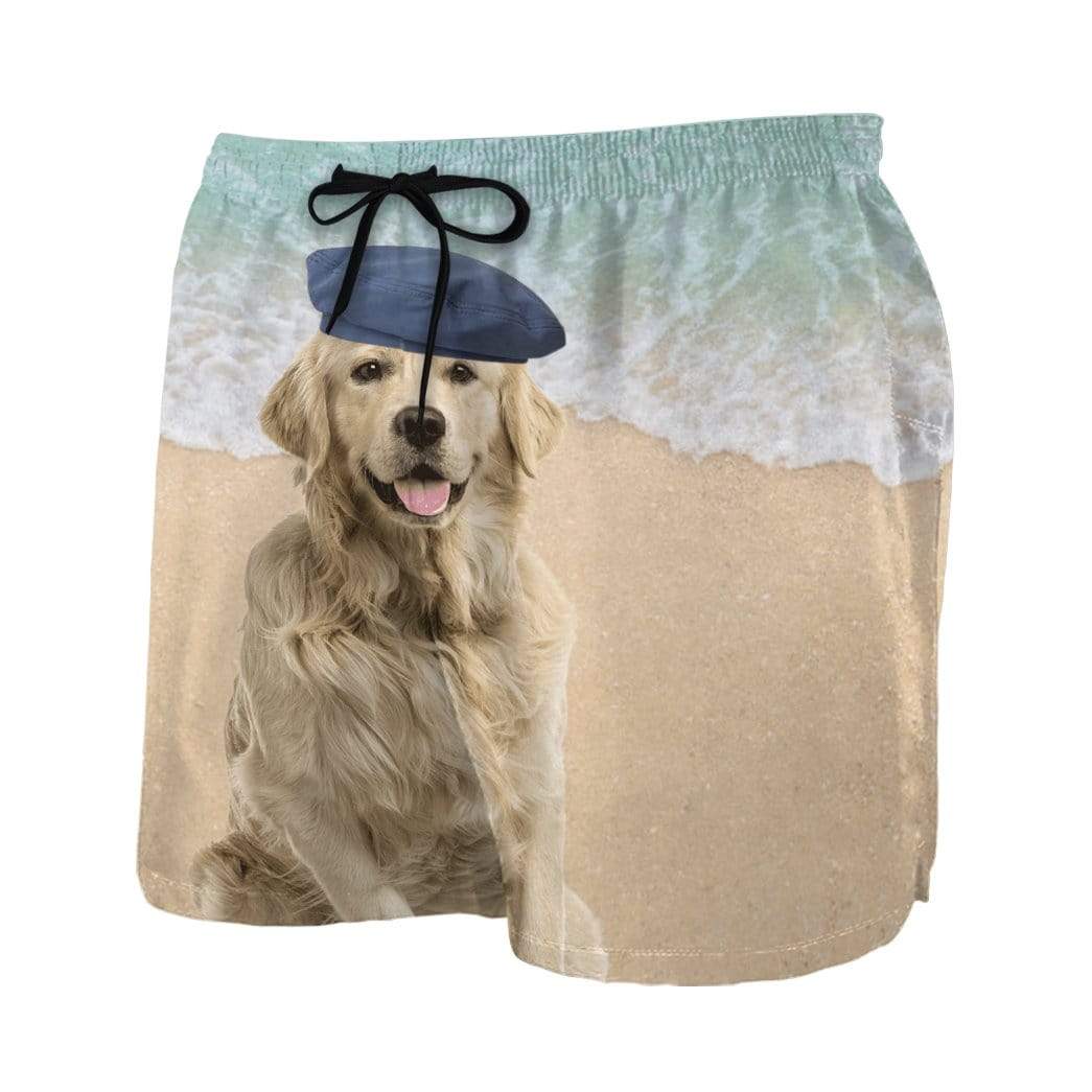 Gearhumans 3D Funny Labrador Retriever Custom Beach Shorts Swim Trunks GL08062 Men Shorts 
