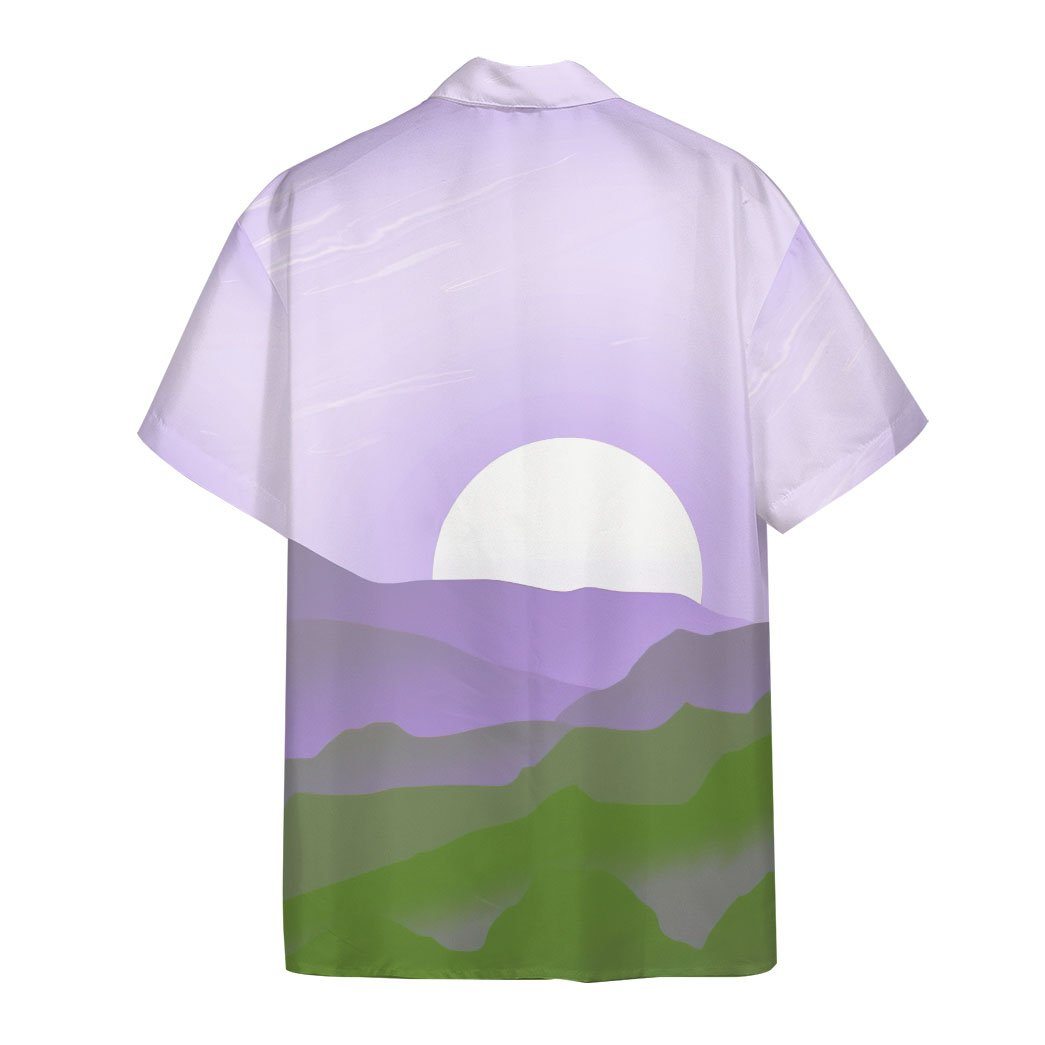 Gearhumans 3D Genderqueer Pride Sunrise Custom Hawaii Shirt GS24052123 Hawai Shirt 