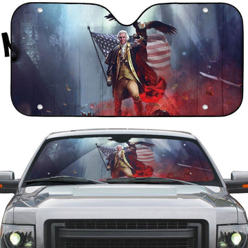 Gearhumans 3D George WARshington Custom Sunshade