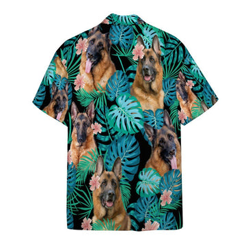 Gearhumans 3D German Shepherd Dog Summer Custom Short Sleeve Shirt