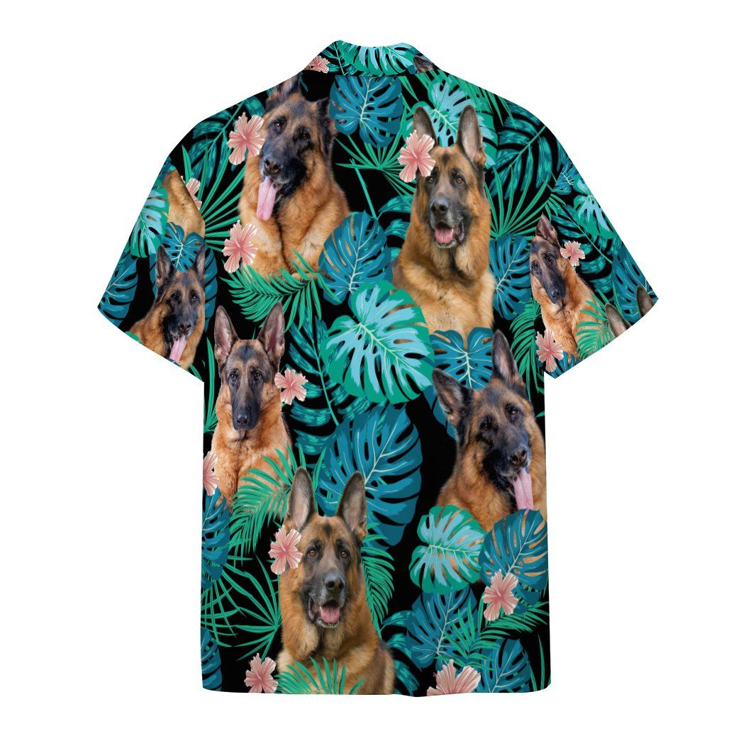 Gearhumans 3D German Shepherd Dog Summer Custom Short Sleeve Shirt GW19052115 Hawai Shirt 