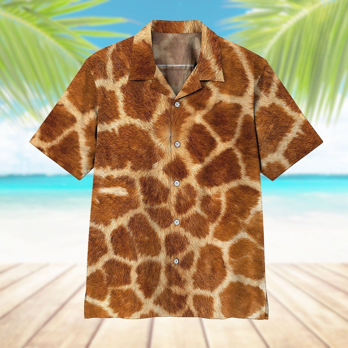 Gearhumans 3D Giraffe Hawaii Shirt ZK24052108 Hawai Shirt 