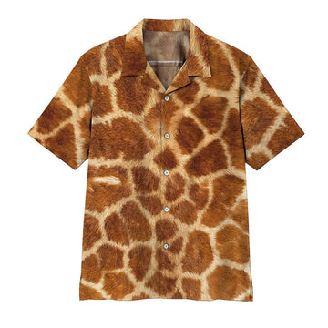 Gearhumans 3D Giraffe Hawaii Shirt ZK24052108 Hawai Shirt Short Sleeve Shirt S 
