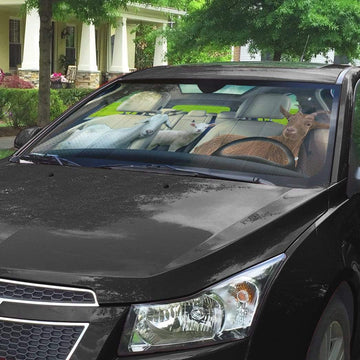 Gearhumans 3D Goat Custom Car Auto Sunshade