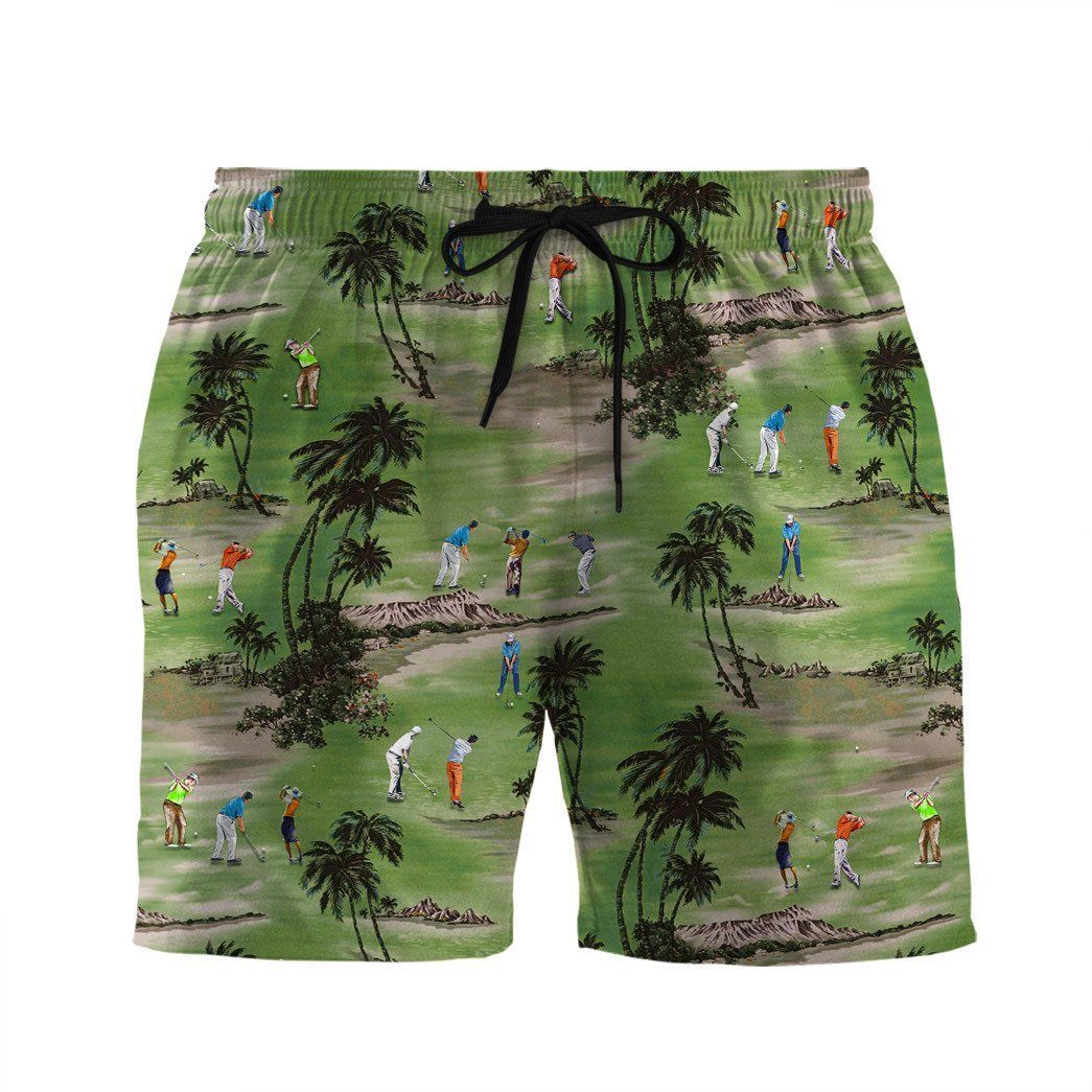 Gearhumans 3D Golf Hawaii Shirt ZG-HW10082004 Hawai Shirt Men Shorts S