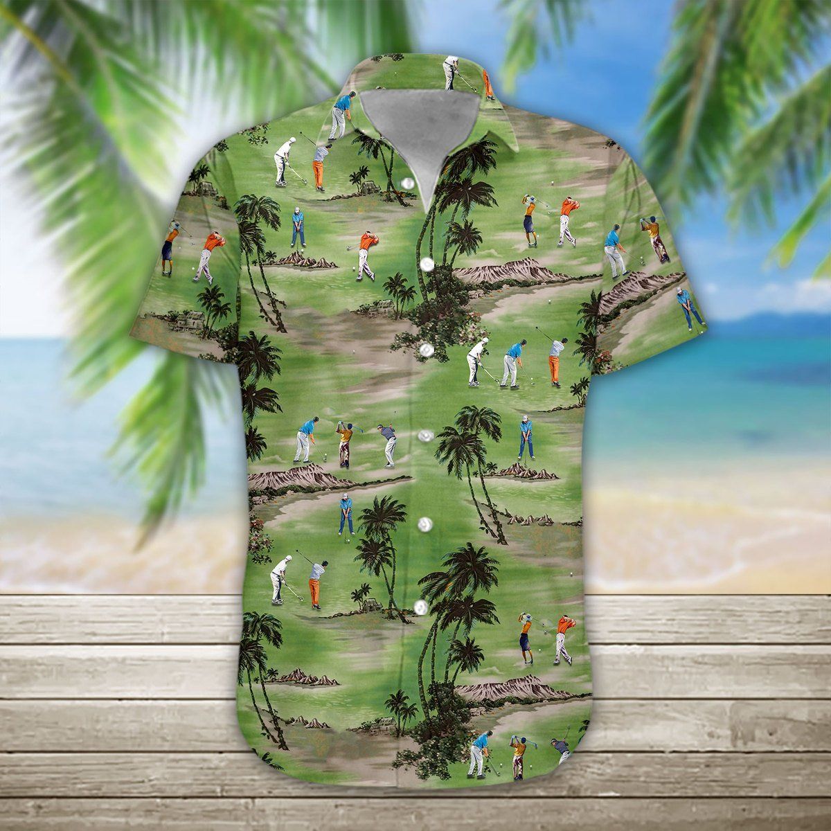 Gearhumans 3D Golf Hawaii Shirt ZG-HW10082004 Short Sleeve Shirt