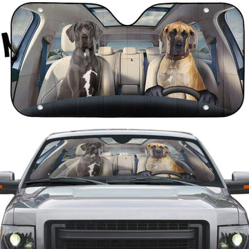 Gearhumans 3D Great Dane Custom Sunshade