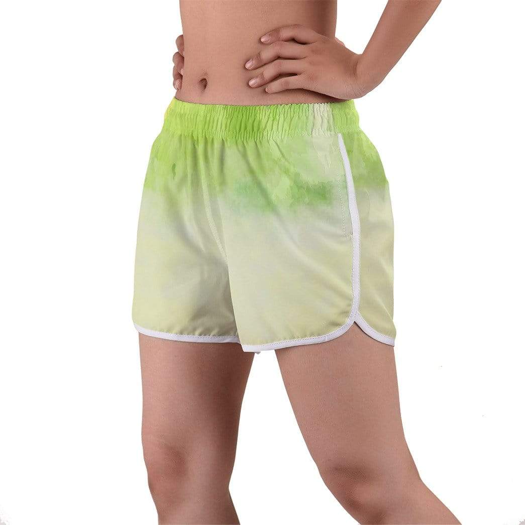 Gearhumans 3D Green Apple Custom Women Beach Shorts Swim Trunk GW2807711 Women Shorts