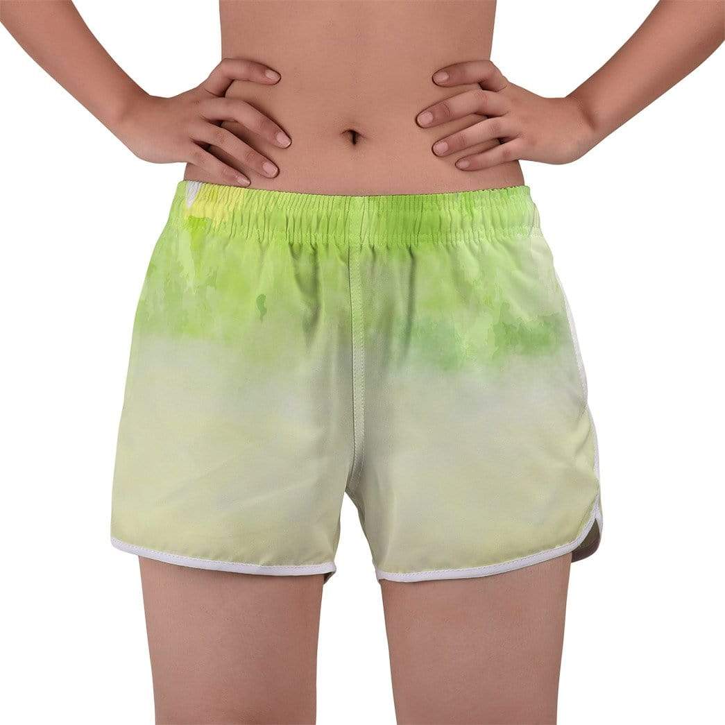 Gearhumans 3D Green Apple Custom Women Beach Shorts Swim Trunk GW2807711 Women Shorts
