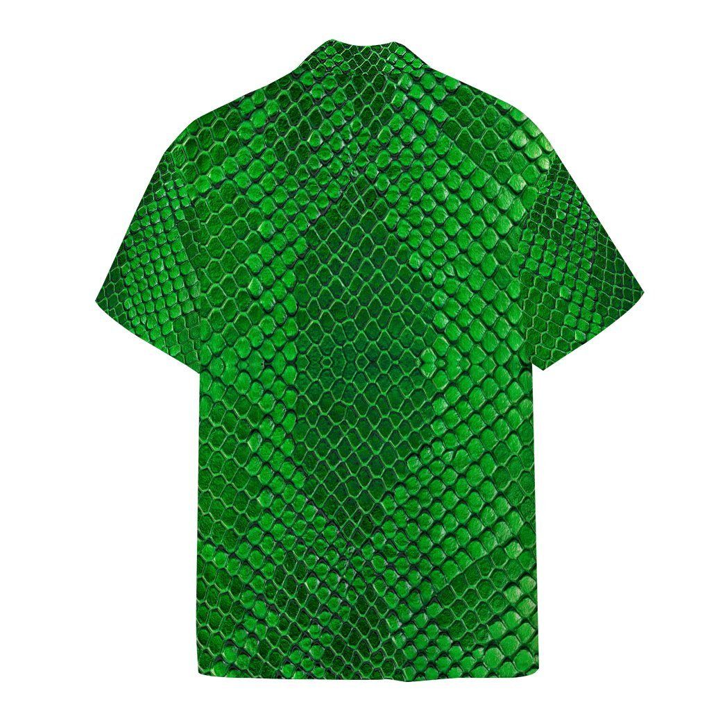 Gearhumans 3D Green Snake Hawaii Shirt ZK0706216 Hawai Shirt 