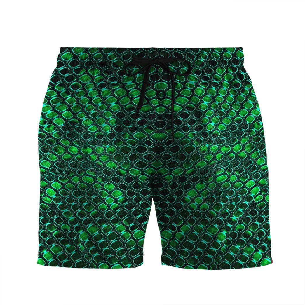 Snake print sale swim trunks