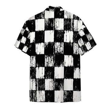 Gearhumans 3D Grunge Chess Board Custom Hawaii Shirt