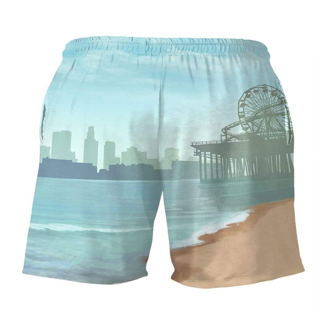 Gearhumans 3D GTA Vice City Stories Custom Beach Shorts Swim Trunks GL200711 Men Shorts