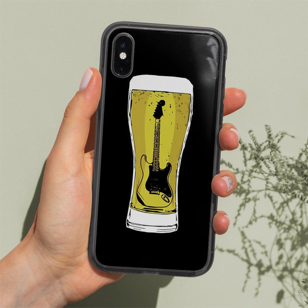 Gearhumans 3D Guitar Beer Phone Case Gearhumans 3D Guitar Beer Phone Case