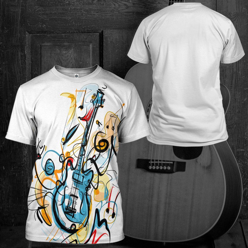 Gearhumans 3D Guitar Custom Tshirt Hoodie Apparel GW02062127 3D Apparel 