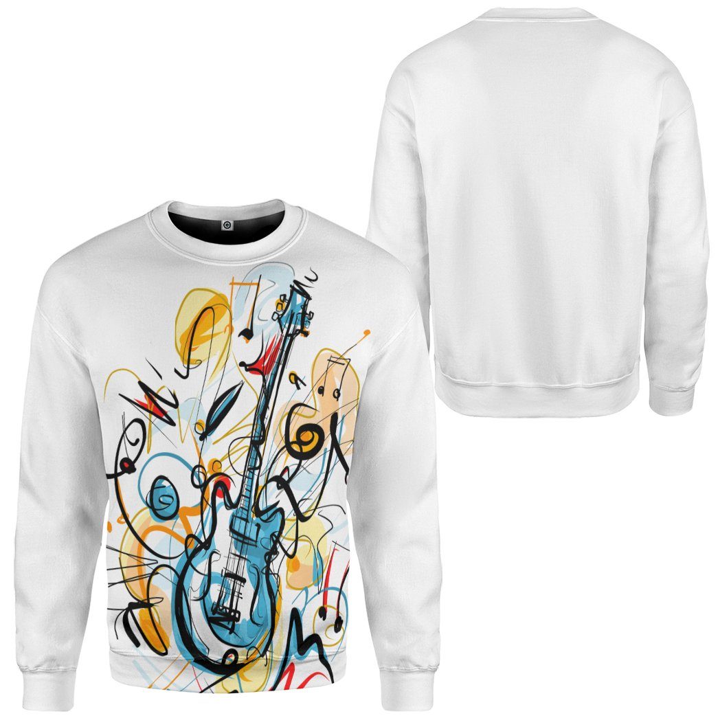 Gearhumans 3D Guitar Custom Tshirt Hoodie Apparel GW02062127 3D Apparel 