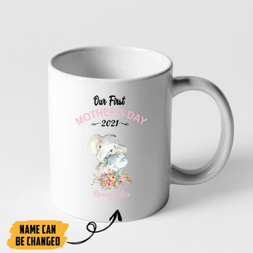 Gearhumans 3D Happy 1st Mothers Day Custom Name Mug