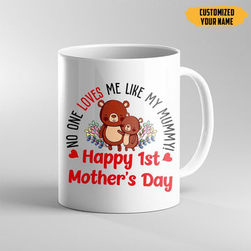 Gearhumans 3D Happy 1st Mothers Day Custom Name Mug