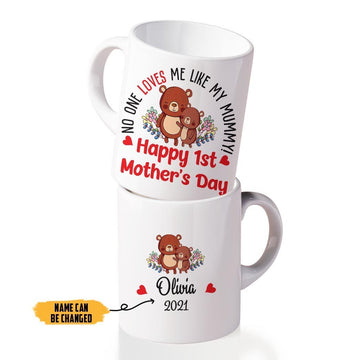 Gearhumans 3D Happy 1st Mothers Day Custom Name Mug