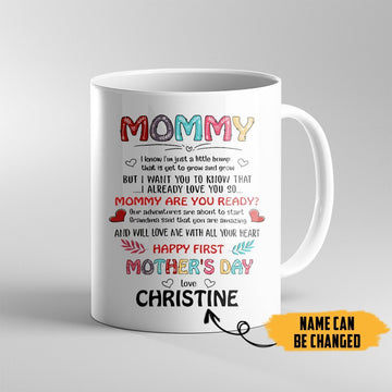 Gearhumans 3D Happy 1st Mothers Day Gift Custom Name Mug