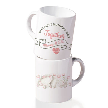 Gearhumans 3D Happy First Mothers Day Custom Name Mug