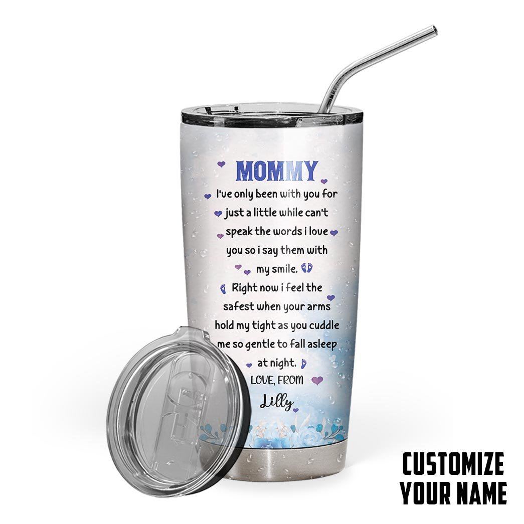 Gearhumans 3D Happy First Mothers Day Gift To Mommy Custom Name Tumbler GO16042116 Tumbler Long 20oz 