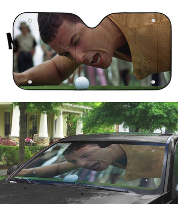 Gearhumans 3D Happy Gilmore Custom Auto Car Sunshade